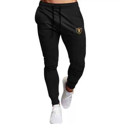 Men's Fleece Track Suit - 2 Pcs - Black - Plain Collar Design