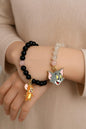 Adjustable Crystal Charms Hanging Bracelets - 2 Pcs Set for Unisex