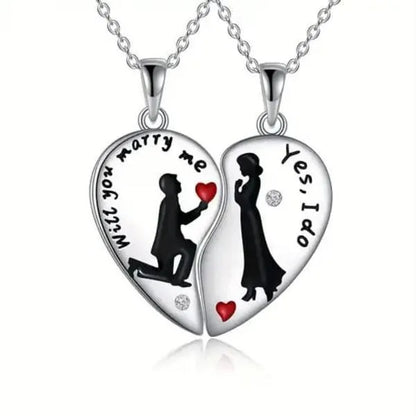 2 Layered Silver Plated Artificial Stones Locket