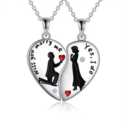2 Layered Silver Plated Artificial Stones Locket