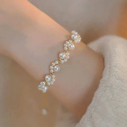 1 Pc Resin Plated Beautiful Pearl Bracelet