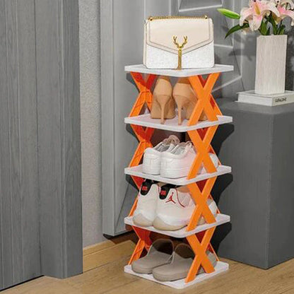 X-Shaped Shoe Rack