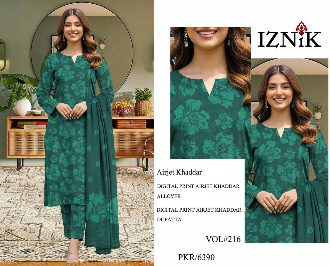 IZNIK  3Pc 19 Designs