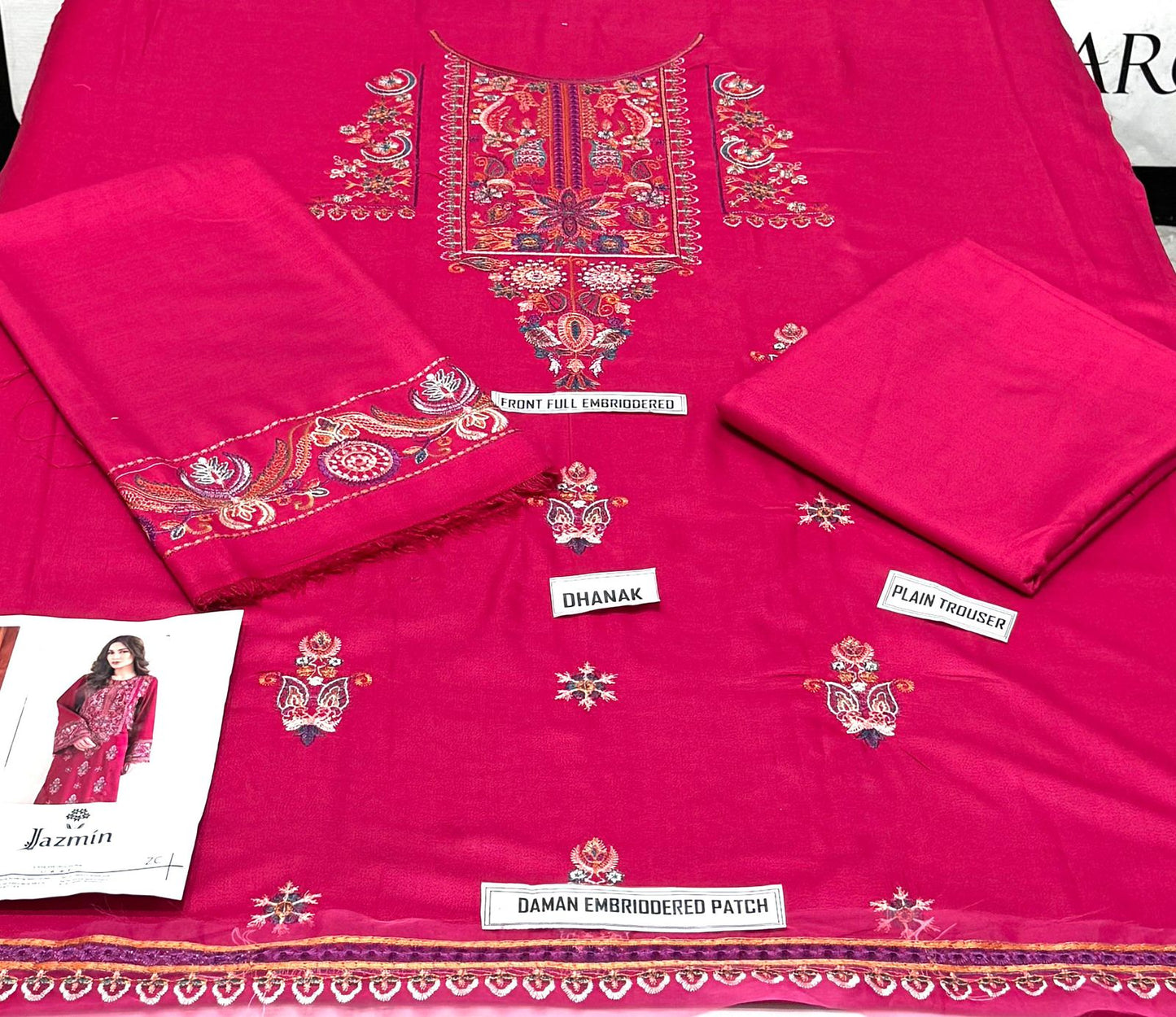 Jazmin 2PC Premium Dhanak Suit 2